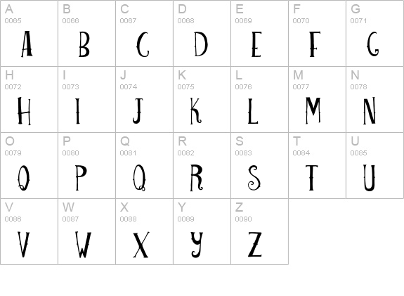 Seaworthy uppercase A-Z preview