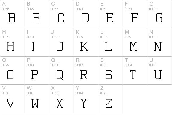 Sebastian Serif NBP uppercase A-Z preview