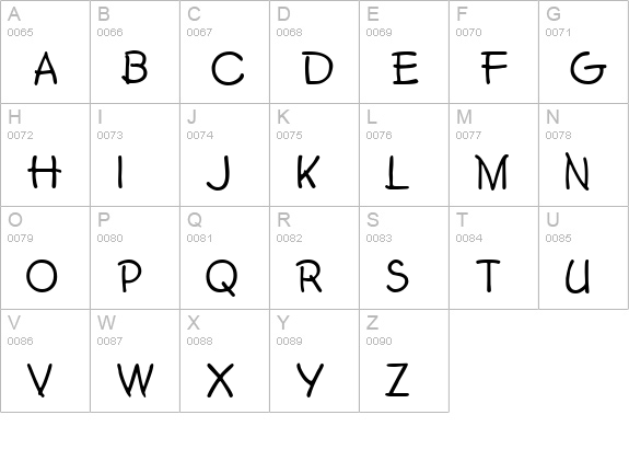 Second Grader uppercase A-Z preview