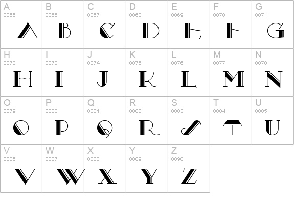 Secret Agent NF uppercase A-Z preview