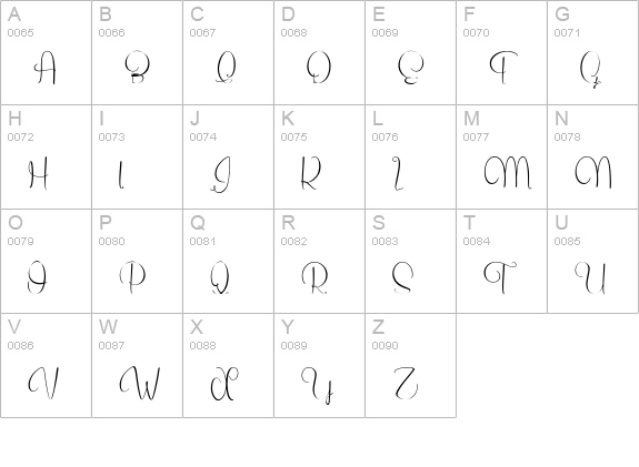 Secret of the Octopus uppercase A-Z preview