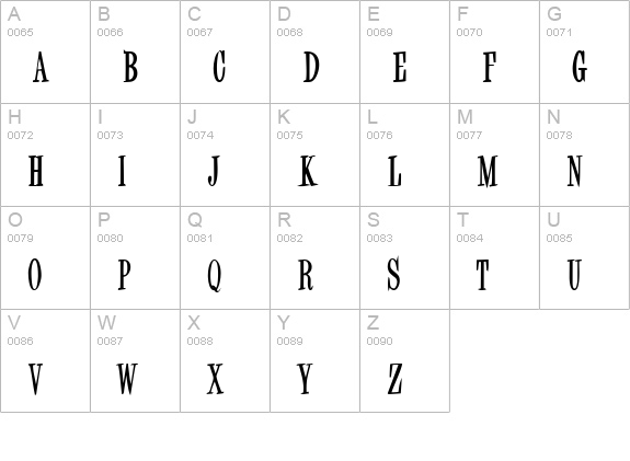 SecretarialPool uppercase A-Z preview