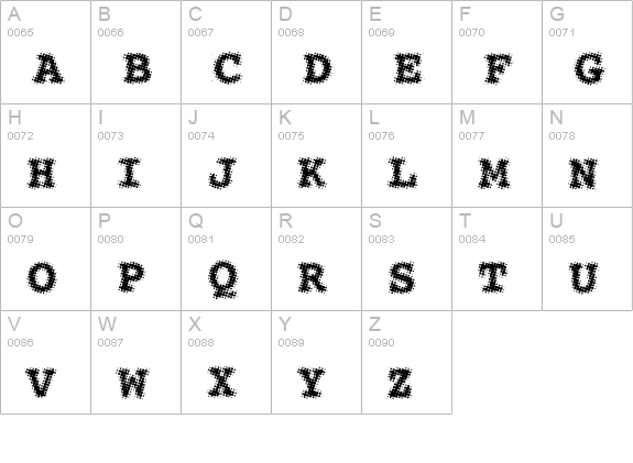 See Regular uppercase A-Z preview