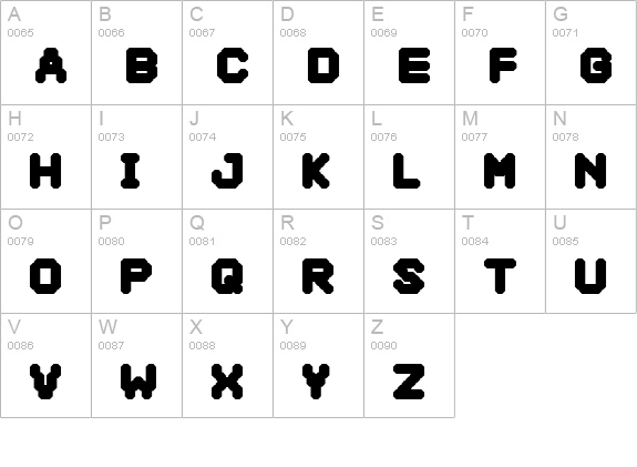 Selector ExtraBold uppercase A-Z preview