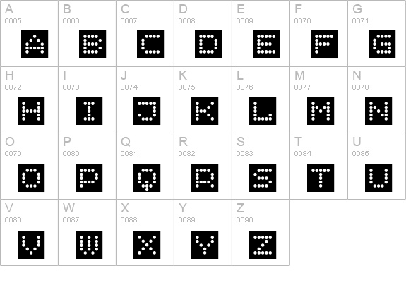SemaforCameo uppercase A-Z preview