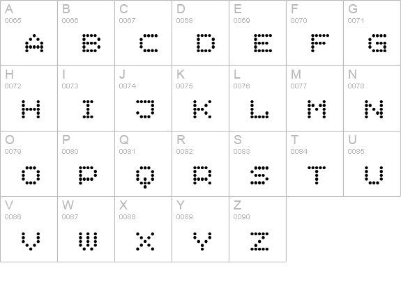 SemaforPlain uppercase A-Z preview