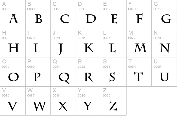 Senatus SSi Bold uppercase A-Z preview