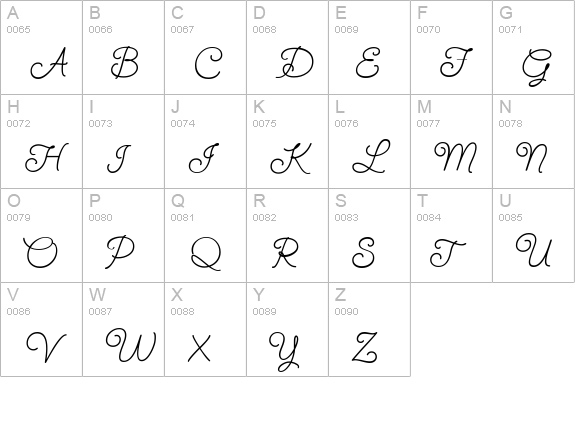 SendFlowers uppercase A-Z preview