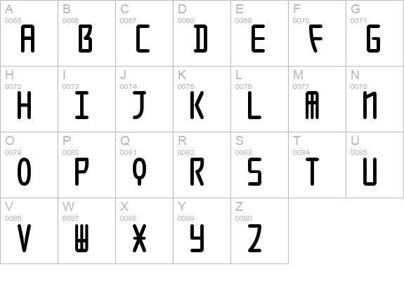 SeoulCaps uppercase A-Z preview