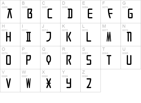 SeoulCaps Alt uppercase A-Z preview