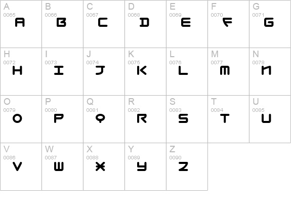SeoulStacking uppercase A-Z preview