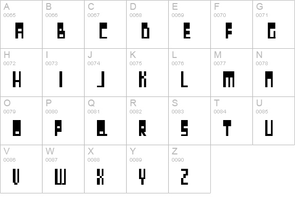 september uppercase A-Z preview