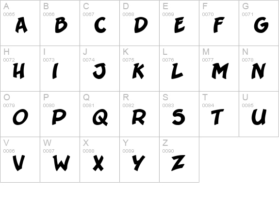 Sergeant SixPack uppercase A-Z preview