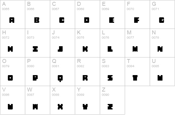 Sergury uppercase A-Z preview