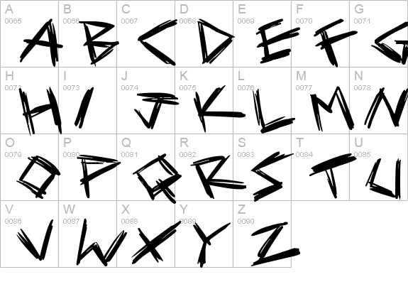 Serial Killers
 uppercase A-Z preview