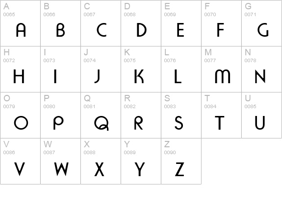 Serius SSi uppercase A-Z preview