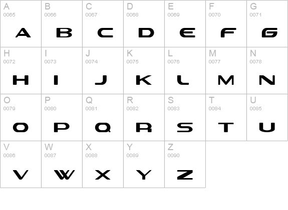 Sevil alias Esra Lite uppercase A-Z preview