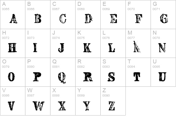 SextonSerif uppercase A-Z preview