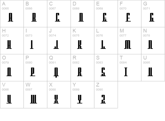SF Americana Dreams SC Upright Bold uppercase A-Z preview