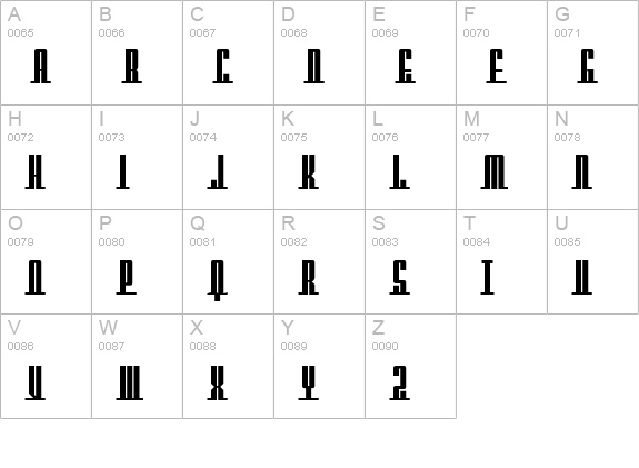 SF Americana Dreams Upright Bold uppercase A-Z preview