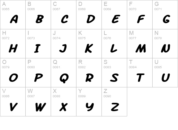 SF Arch Rival Extended Bold Italic uppercase A-Z preview