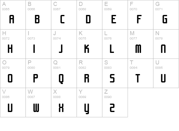 SF Chrome Fenders Bold uppercase A-Z preview