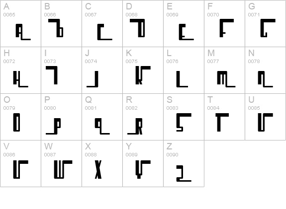 SF Cosmic Age uppercase A-Z preview