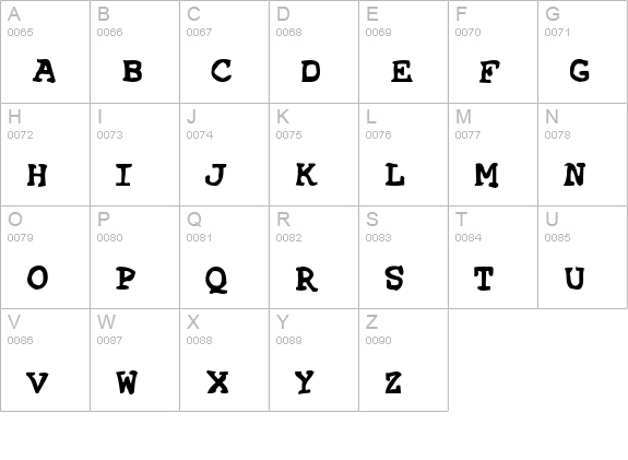 SF Espionage Heavy uppercase A-Z preview