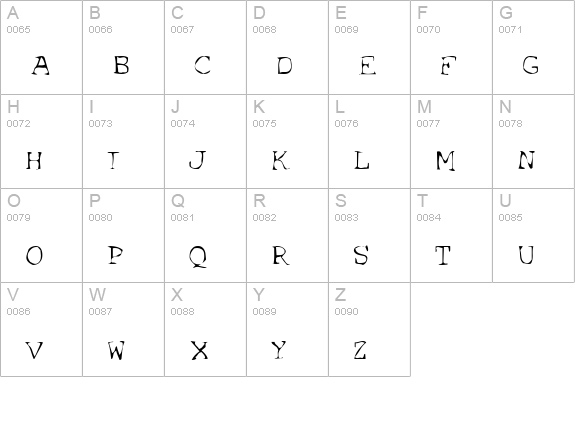 SF Espionage Light uppercase A-Z preview