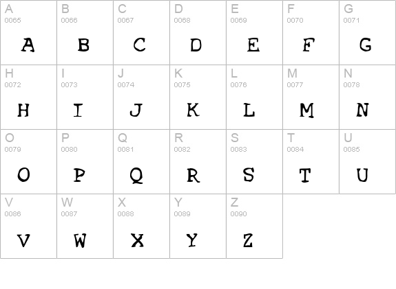 SF Espionage Medium uppercase A-Z preview