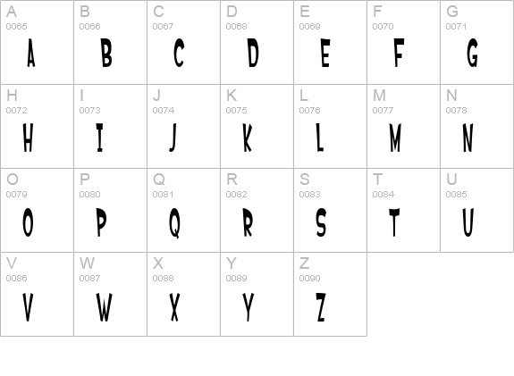 SF Ferretopia uppercase A-Z preview