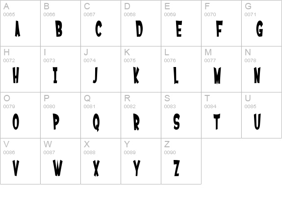 SF Ferretopia Bold uppercase A-Z preview