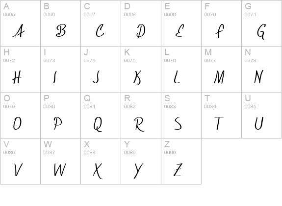 SF Foxboro Script uppercase A-Z preview