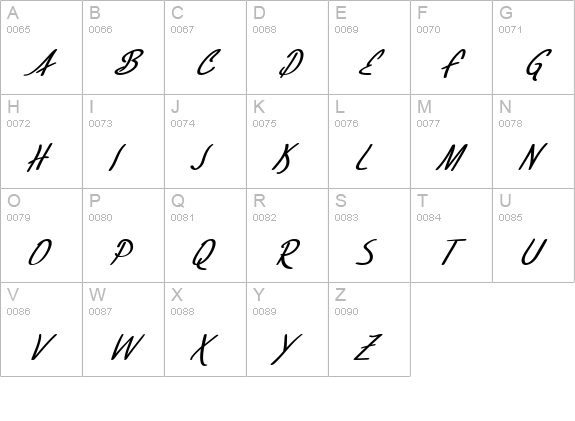 SF Foxboro Script Bold Italic uppercase A-Z preview