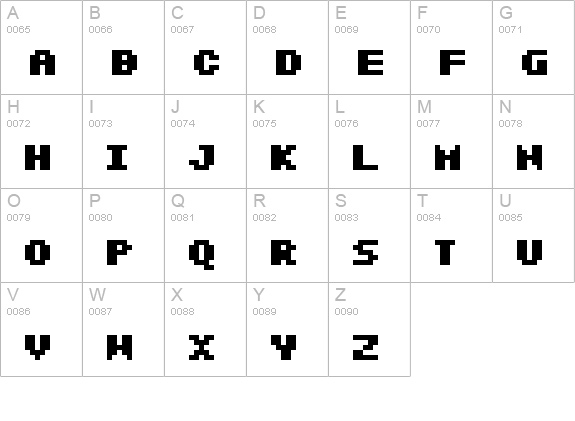 SF Intermosaic B Bold uppercase A-Z preview