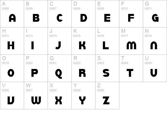 SF Juggernaut Condensed uppercase A-Z preview