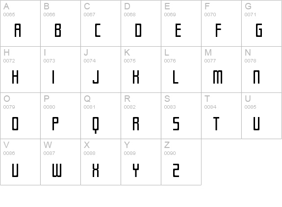 SF Laundromatic Condensed uppercase A-Z preview