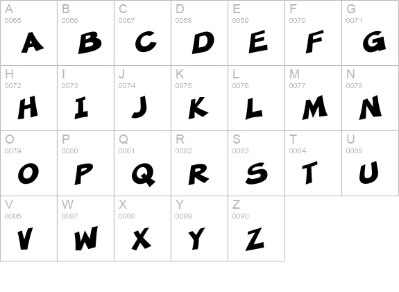 SF Minced Meat Bold uppercase A-Z preview