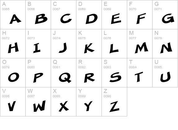 SF Minced Meat Extended uppercase A-Z preview