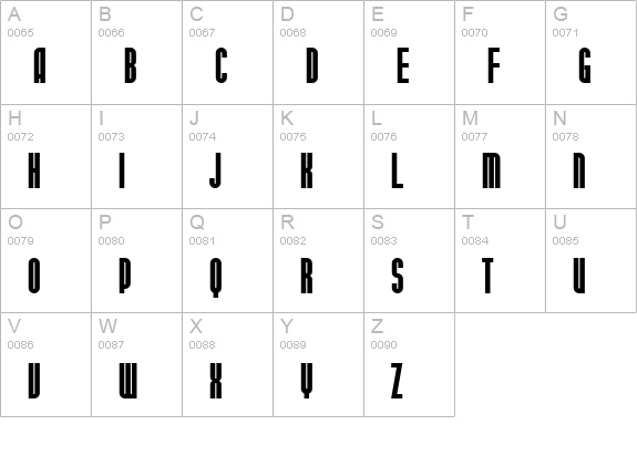 SF Port McKenzie Bold uppercase A-Z preview