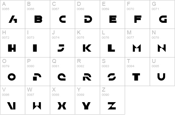 SF Solar Sailer Bold uppercase A-Z preview