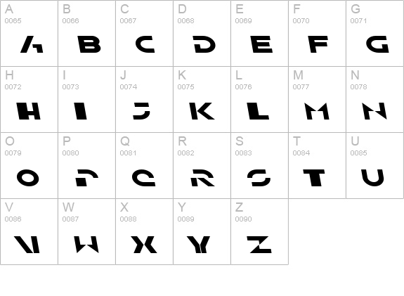 SF Solar Sailer Extended Italic uppercase A-Z preview