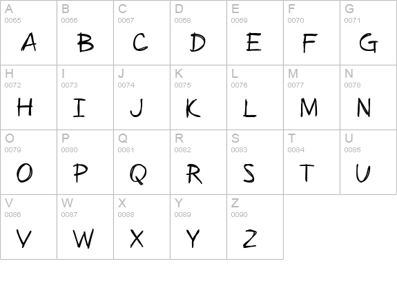 SF Zimmerman uppercase A-Z preview
