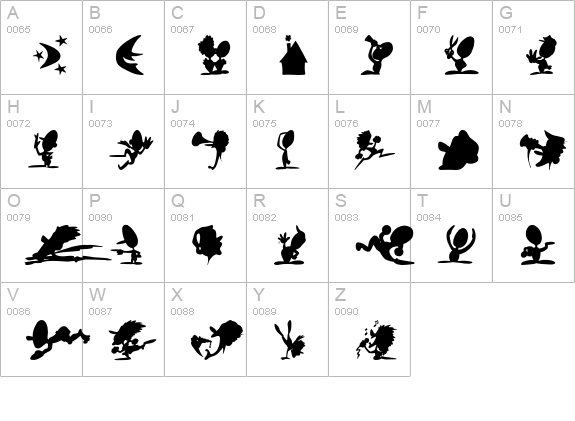 ShadowPlaying uppercase A-Z preview