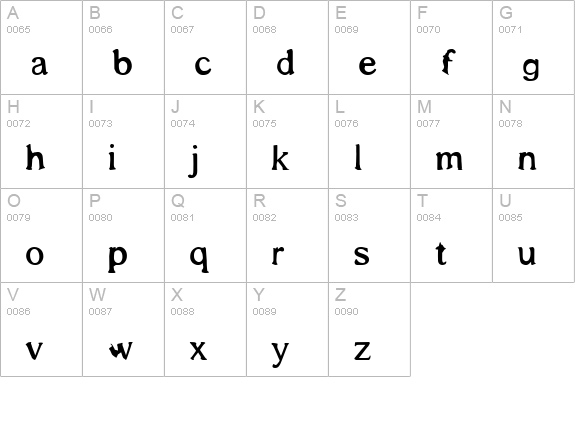 shadows around us uppercase A-Z preview