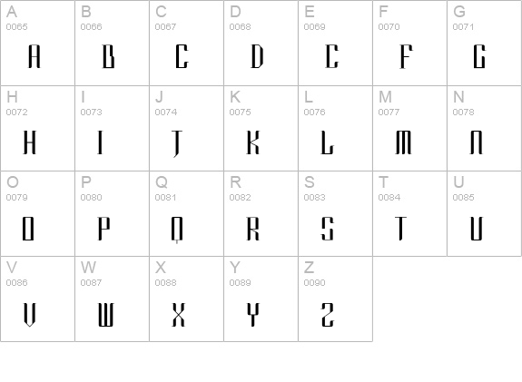 Sharpen uppercase A-Z preview