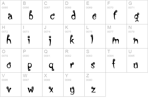Shazi uppercase A-Z preview
