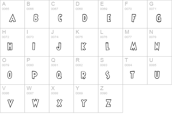 ShermlockMadstyle uppercase A-Z preview