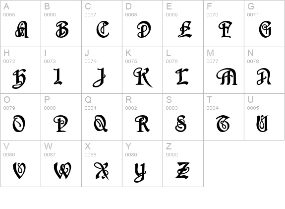SherwoodCaps Bold uppercase A-Z preview