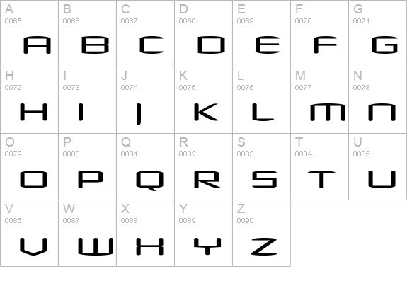 Shimano-RoundLight uppercase A-Z preview